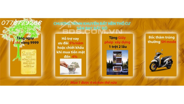 Đất nền Thổ cư sân bay Đất Đỏ